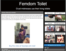 Tablet Screenshot of femdom-toilet.com
